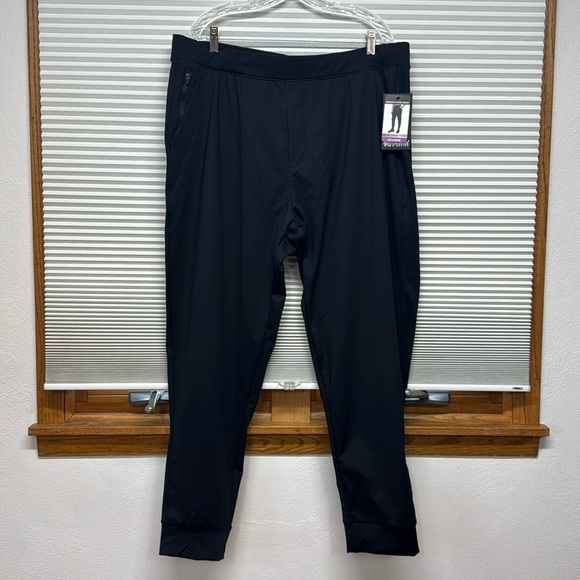 90 Degree by Reflex NWT Black Fleece Lined Conquest Alpine Jogger Pants - Picture 1 of 11